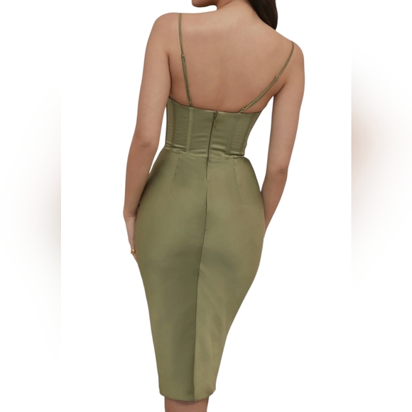 NWT House of CB Myrna Satin Corset Dress. Size small - Picture 3 of 9